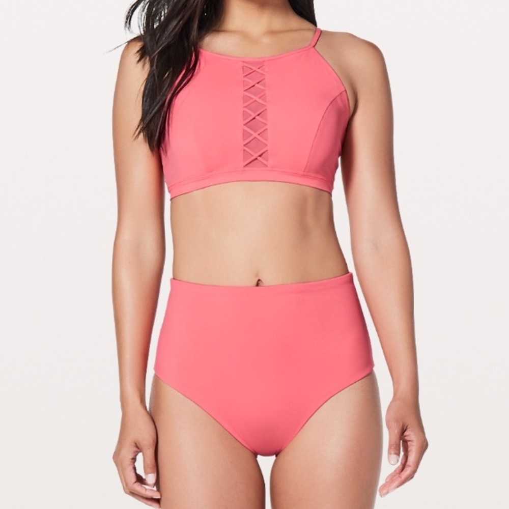 NWT LULULEMON SHORELINE TOP SEA BOTTOM SET BIKINI - Picture 2 of 6